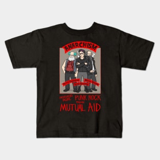 Anarchism (color on black) Kids T-Shirt